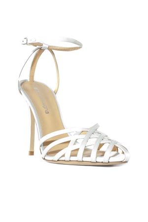 White satin Miami sandals ALDO CASTAGNA | MIAMIGHIACCIO